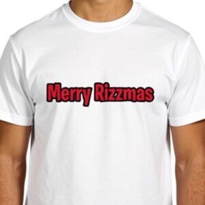 KIDS MERRY CHRISTMAS "Merry Rizzmas" Graphic T-Shirt